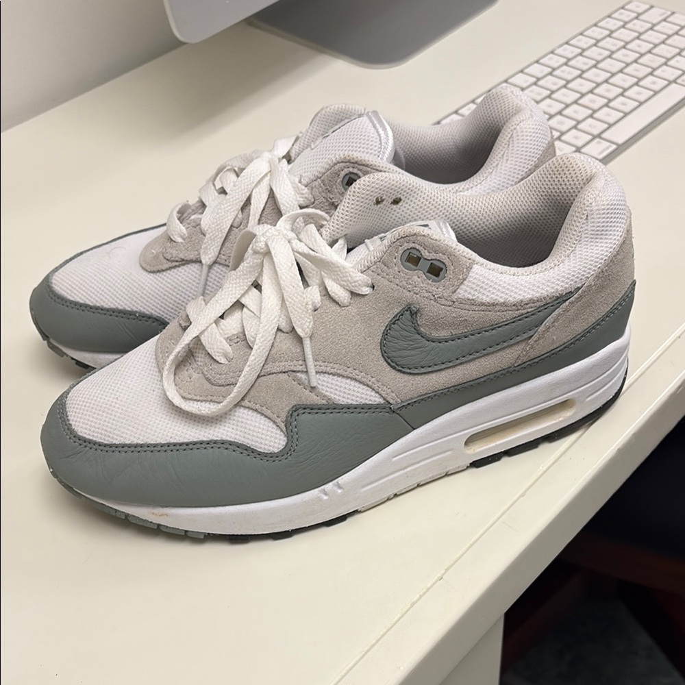 White and Green Sneakers